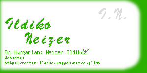 ildiko neizer business card